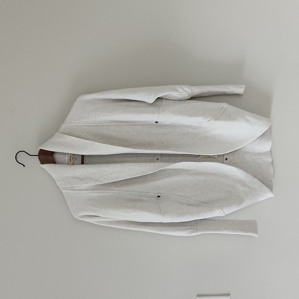 Aritzia Wilfred Cocoon Sweatshirt, Light Birch XXS